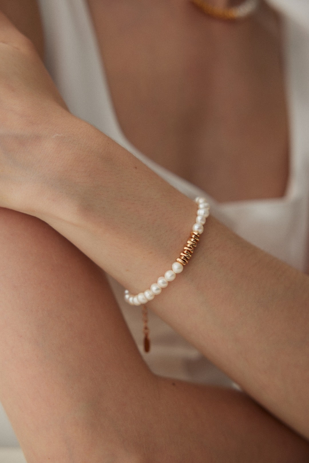 Sterling Silver Pearl Bracelet