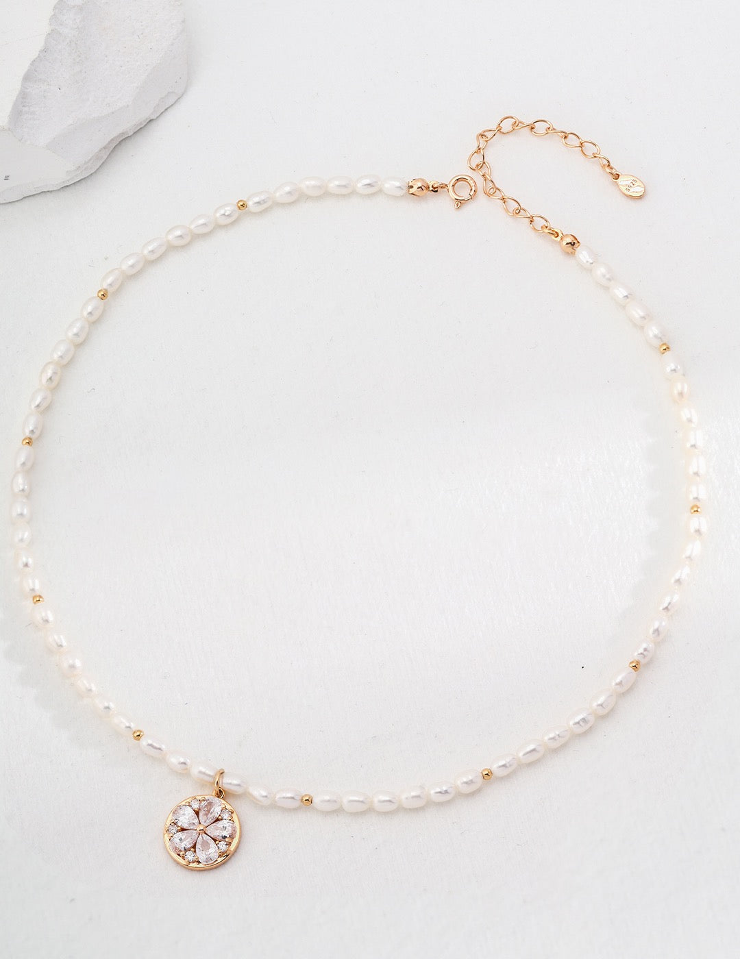 sterling silver pearl necklace