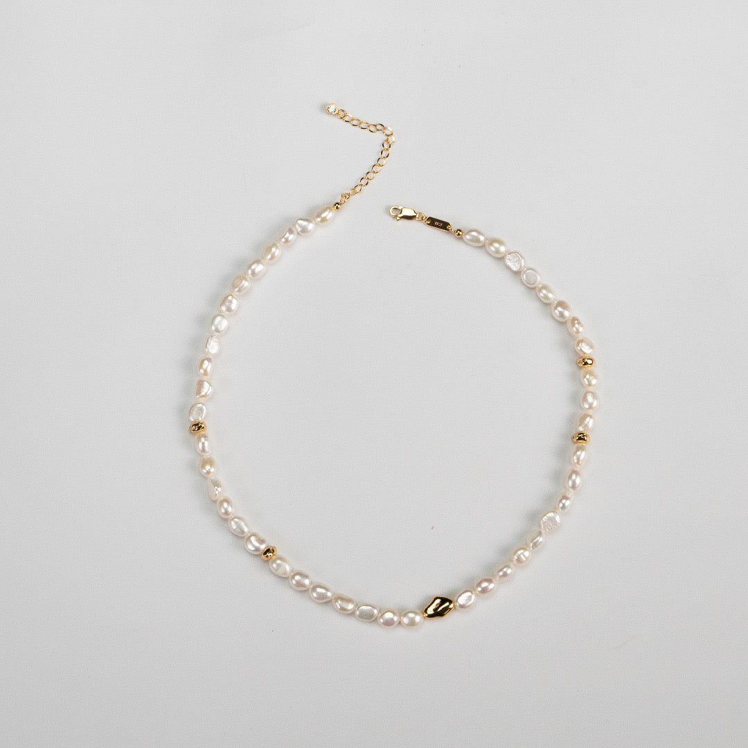 Natural Baroque Pearl Necklace