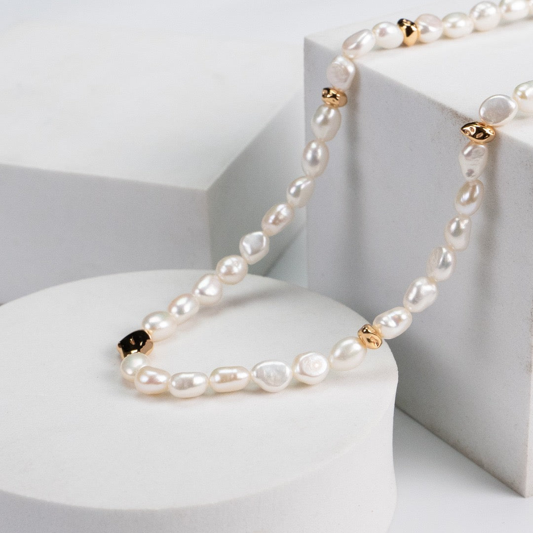 Natural Baroque Pearl Necklace