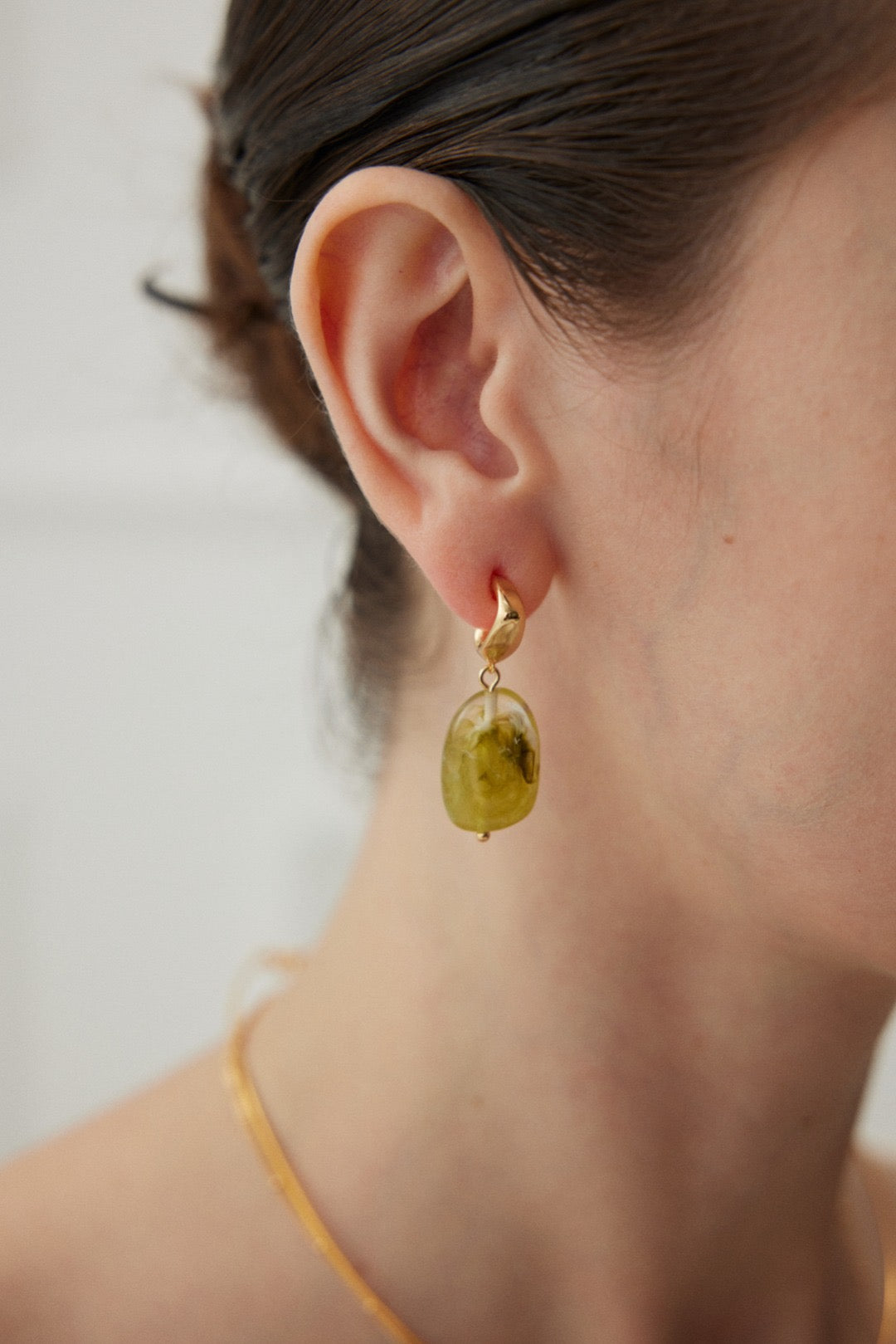 resin stone Earrings